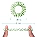 Teqifu18 Pack Hair Elastics, No Crease Spiral Hair Ties Hair Bands Matte Color Waterproof Phone Cord Hair Scrunchies Hair Coils Accessories for Women Girls