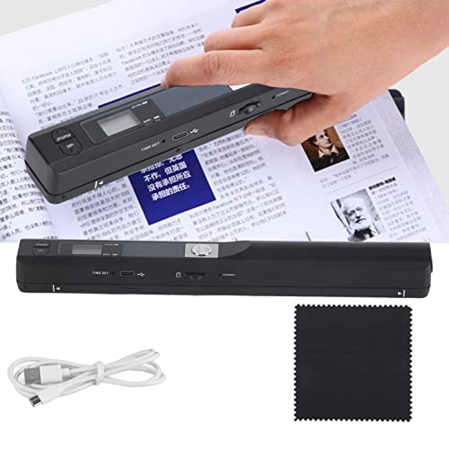 Portable Scanner,Handheld Mini Small Pen Type Scanner Scanning Wand Colour Photo Mobile Scanner A4 Document Scanning Equipment