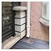 JINMLBO Stainless Steel Manhole Cover and Frame, Recessed Metal Sewage Cover with Base, Drainage Ditch Cover for Indoor Outdoor Yard Sidewalk Pavement(30x30x3cm)