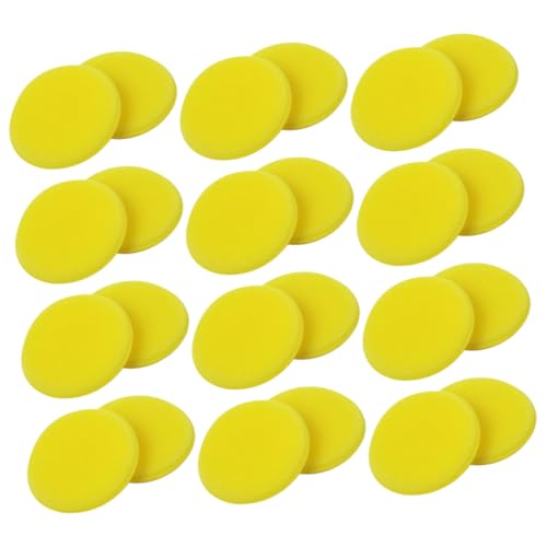 Ciieeo 36pièces Éponges De Lavage De Voiture Rondes Applicateurs De Cire Outils De Nettoyage Automobile Pour Polissage Et Cirage