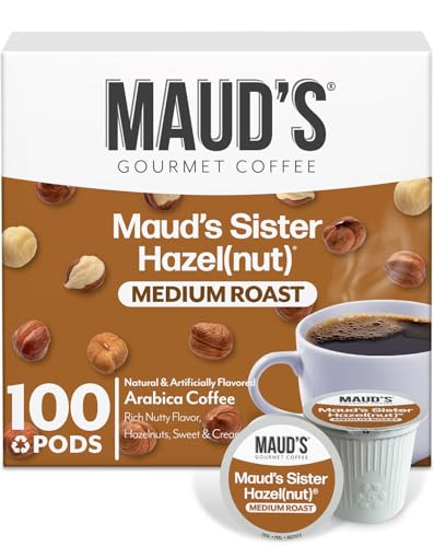 Image of Maud's Sweet Hazelnut Flavored Coffee Pods, 100ct