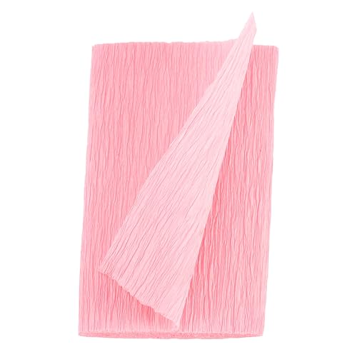 Image of MECCANIXITY Crepe Paper Roll 8.2ft Long 4 Inch Wide for Wedding Ceremony Various Large Festivals Decoration, Pink