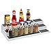 Portaspezie estensibile per armadietti da cucina, portaspezie regolabile con 3 ripiani, scaffale da cucina per organizzare in ordine la cucina, organizer per spezie in plastica, dispensa, portaspezie