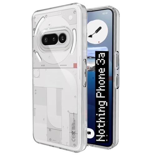 Image of COVERBLACK Flexible Rubber Case Back Cover for Compatible Model with Nothing Phone 3A - Transparent