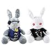Bleyoum Peluche Jouet Anime Kuroshitsuji Noir Majordome en Peluche Poupée Lapin Cosplay Ciel Phantomhive Jouet en Peluche pour Enfants 25 Cm