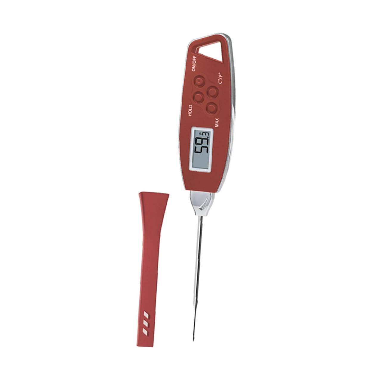 TOPBATHY 2 Piezas termómetro de cocina termómetro digital Termómetro para asar carne termómetro de lectura instantánea termómetro para carne medición de temperatura termometro de agua rojo