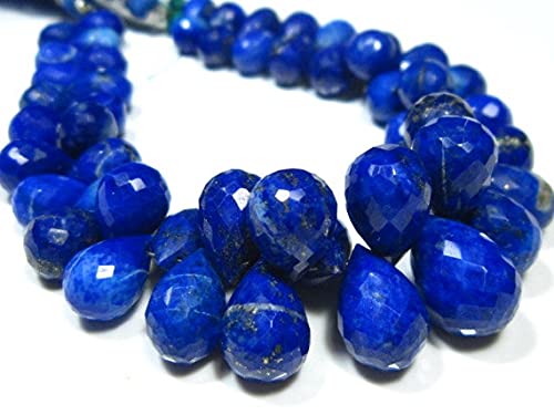 Lapis Lazuli Faceted Tear Drops en pierres naturelles pour création de bijoux DIY