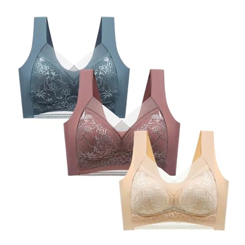 Soutiens-Gorge Push-up en Dentelle sans armatures soie glacée