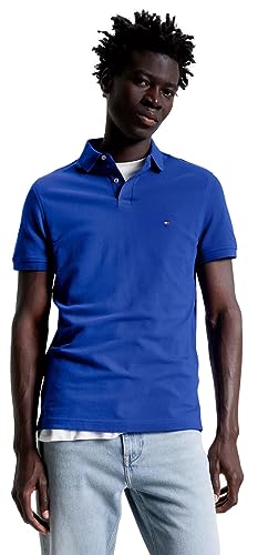 Image of Tommy Hilfiger Men's Short Sleeve Cotton Pique Polo Shirt in Regular Fit 2024 Collection