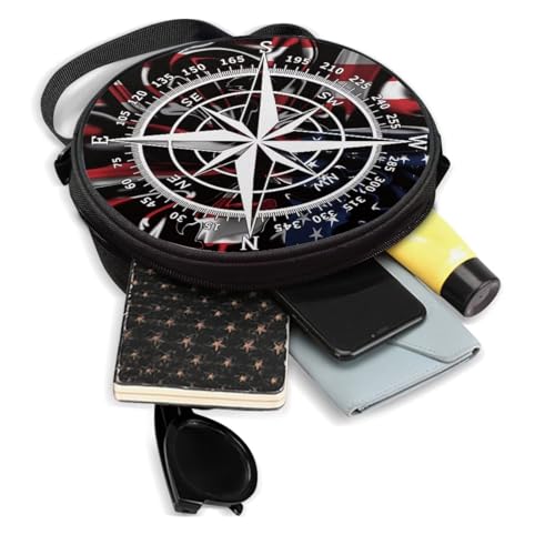 Image of Women Novelty Round Clock Shape Zippered Clock Purses for Women Tote Handbag Shoulder Bag, Gift for Mom Girlfriend