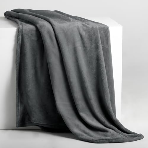DecoKing Kuscheldecke 150x200 cm grau Decke Microfaser Tagesdecke Mic – Ansicht 2
