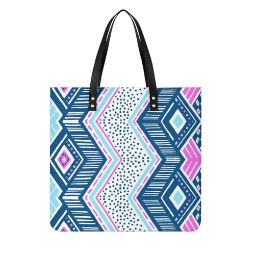Sac shopping géométrie irrégulière pour femmes grand cabas de voyage 39x39cm
