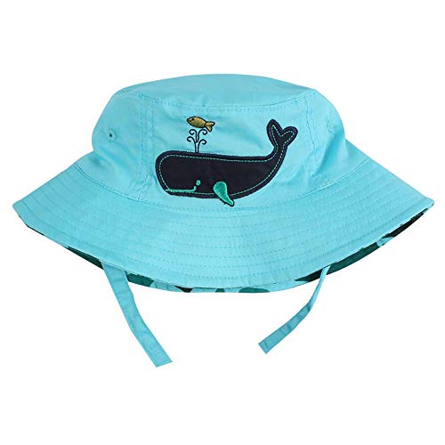 Xiaohawang Baby Boy Bucket Toddler Kids Sun Hat Upf 50+ Wide Brim Outdoor Beach Caps Play Hat (Whale, L(2-4 Years)) #TOP6