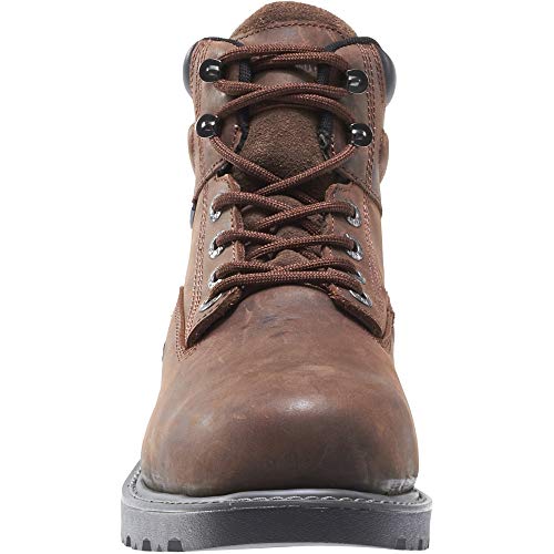 Wolverine Men's Floorhand 6 Inch Waterproof Steel Toe-M Work Boot, Dark Brown, 10 M US
