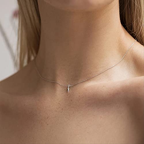 Collier rivets géométriques pour femme bijoux tendance chaîne métal - 2