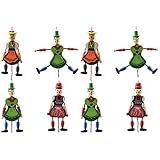 Decoración de la falda árbol de Navidad: elegante diseño de marionetas, clásico y moderno. marionetas de madera