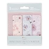 3-Pack of Designer Mini Snap-in Bookmarks - in Bloom - Mix and Match for Stylish Organization....