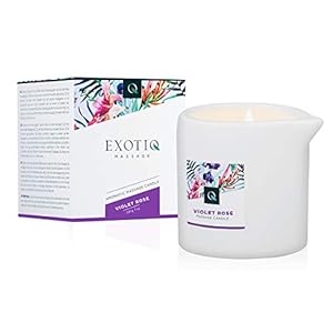 Exotiq Massage Kerze Violet Rose – Für eine sinnliche Massage – 200g