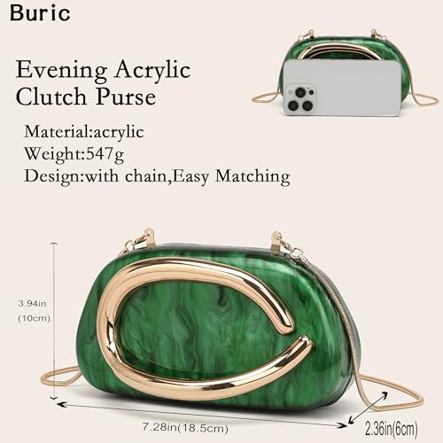 Image of Acrylic Clutch Purse for Women Marbling Evening Wedding Handbags Acrylic Shell Box Purses for Party Prom Cocktail