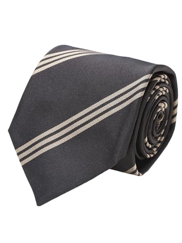 [ラルディーニ] シルク レジメンタルタイ ネクタイ ［LDCRC7CN64116］ブラック / - [並行輸入品]