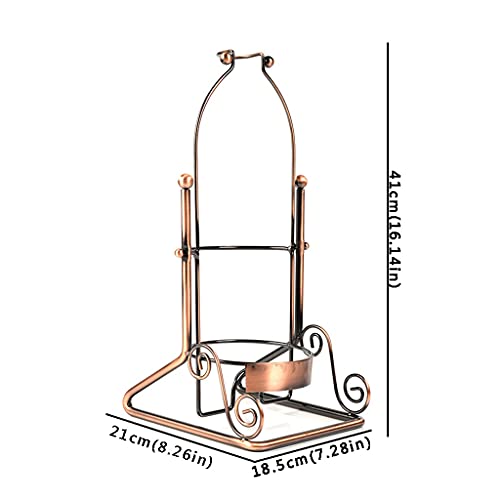 Soporte para botellas de vino de hierro forjado miniatura 2