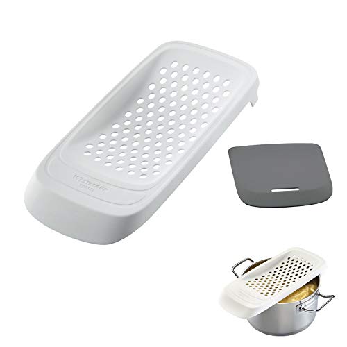 Foto von Westmark Spätzlereibe mit flexiblem Schaber, Kunststoff, Weiß/Grau, 61132270