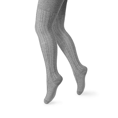 STEVEN Strumpfhose für Mädchen I Baumwolle Baby Strumpfhose mit Zopfmuster I Ballett Strumpfhose Mädchen I Weich und Langlebig Feinstrumpfhosee