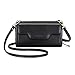 nuoku Crossbody Bags for Women, Wristlet Wallets for Women, Small Clutch Purses for Women, Cell Phone Wallet, Rfid Wallet, BLACK
