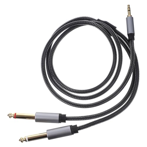 Cable divisor de audio Jack 3.5mm a doble 6.35mm 1m miniatura 1