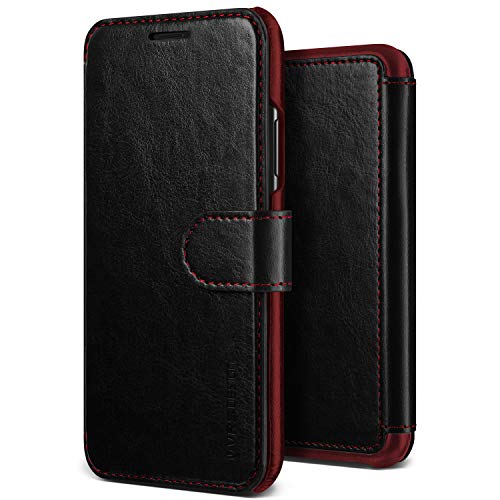 Iphone Xs Max Wallet Case, Vrs Design [Black] Drop Protection Cover Classy Slim Premium Pu Leather Wallet [Layered Dandy] Id Credit Card Slot Holder Compatible With Apple Iphone Xs Max (2018) #TOP17