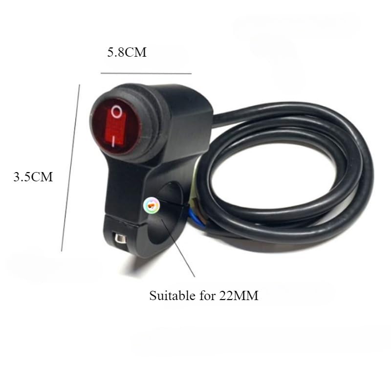 Interruptores motocicleta de boton doble mando luces delanteras 7
