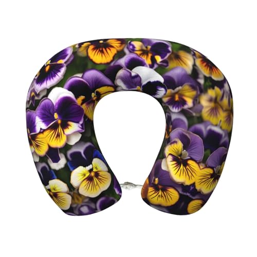 Almohada de viaje ergonómica de espuma viscoelástica miniatura 1