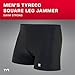 TYR TYReco Square Leg Swim Jammers for Men - Competition Swimwear with Square Leg Cut, Compressive Recycled Fabric - Jammer Briefs for Training, Racing, Recreation - 34, Black