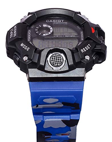 Image of SELLORIA Silicone Digital Watch Shockproof Multi-Functional Automatic Black Color Strap Waterproof Digital Sports Watch for Men Pack of 1, Water Resistance