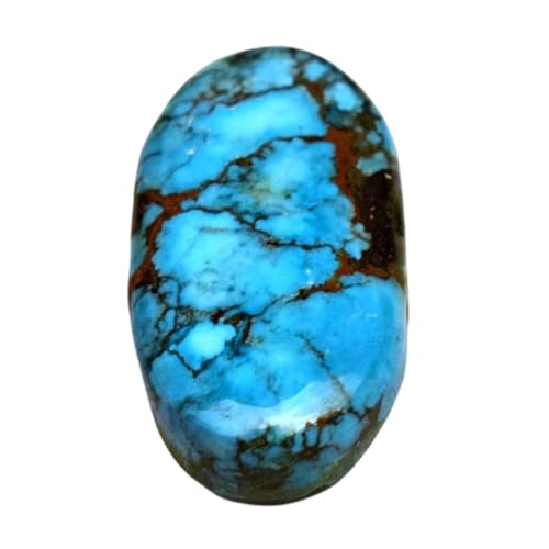Turquoise naturelle ovale pour réparer ou fabriquer soi-même un pendentif