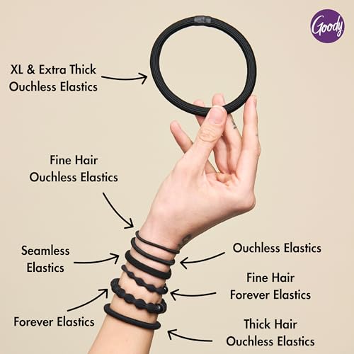 image for Goody Ouchless Hair Elastics – No Pull, No Breakage, Tangle-Free Hol