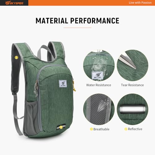 SKYSPER Faltbarer Rucksack 20L, Ultraleicht Wanderrucksack Kleiner – Ansicht 4