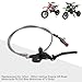 GOOFIT Black 1200mm Hydraulic Clutch Lever Master Cylinder Fluid Reservoir Lever Replacement for 125cc - 250cc Vertical Engine Off Road Motorcycle Pit Dirt Bike Motocross ATV Quad