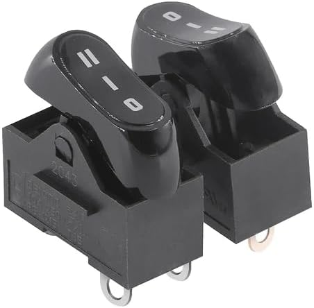 adition DEFOND Hair Dryer Switch 10A/250V AC compatible with IKONIC HNK Hair DryersCE Certified - RoHS Compliant 3 Position Rocker switch (PACK OF2) Black