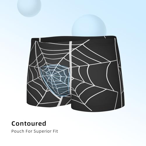 Boys' Cotton Boxer Brief Soft Underwear-A Web With A Spider4
