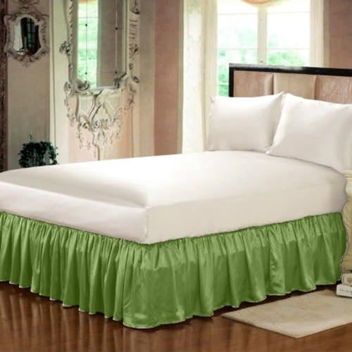 Cubrecanapé de seda pura Dupion premium para cama King 6