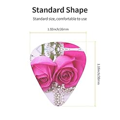 Ensemble de 12 médiators de guitare Pink Rose pour guitare acoustique, guitare électrique, contrebasse, ukulélé - Les Beatles, Paul McCartney, John Lennon, RIngo Starr, George Harrison Ensemble de 12 médiators de guitare Pink Rose pour guitare acoustique, guitare électrique, contrebasse, ukulélé – Image 4