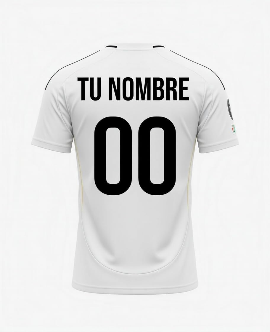 Real Madrid Camiseta 2025 2026 Oficial con Licencia | Réplica Personalizada fútbol Adulto Hombre | Blanco Talla S a XXL Nueva Temporada