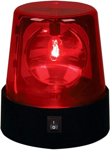 3inch Rotating Red Flashing Beacon Party Lamp DJ Strobe Light Disco Ball Light, 360 Degree Flashing Flare Safety Warning Lights Emergency LED Police Car Siren Strobe Lights (red)