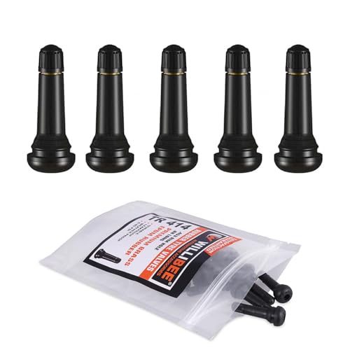 Image of WILLIBEE TR414 Tyre Valve Stem, EPDM Rubber Tubeless Tire Valve Stem for Car (TR414-5Pcs)