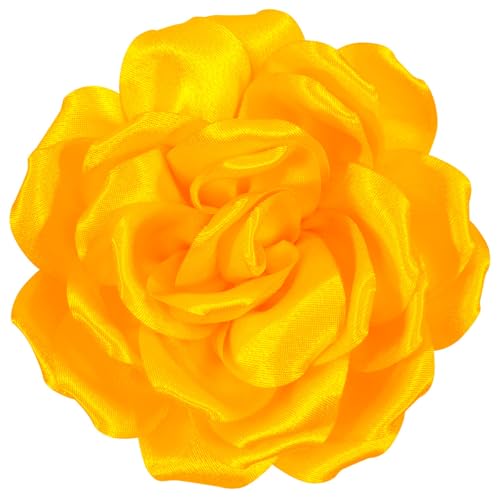 Image of 4.3 inch Red Rose Hair Clip Large Flower Brooches for Women | Charming Flowers Pins for Clothes | Turn Heads with Stylish Rose Hair Clip Flower Brooch Pin for Clothes & Clips for Woman