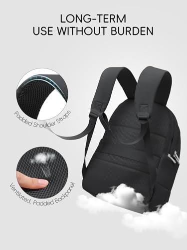 Image of WESTBRONCO Puffer Laptop Backpack for Women Travel Backpack for Women Airplane Approved Backpack with 16'' Laptop Compartment