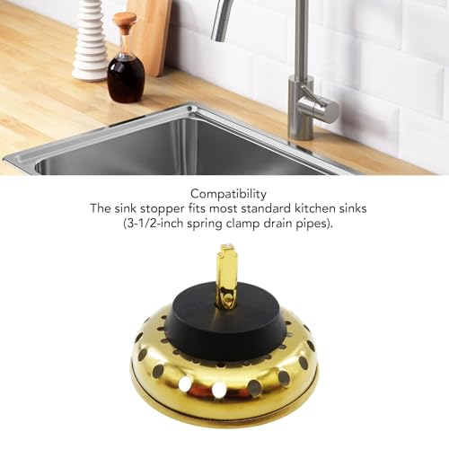 Colador para fregadero y tapón combo de acero inoxidable miniatura 5