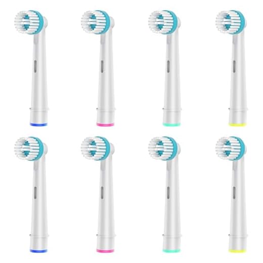 8 Recambios Cepillos Ortho Care, Compatibles con los Cepillo Electrico Oral B, Para una Limpieza Precisa Alrededor de los Aparatos de Ortodoncia.