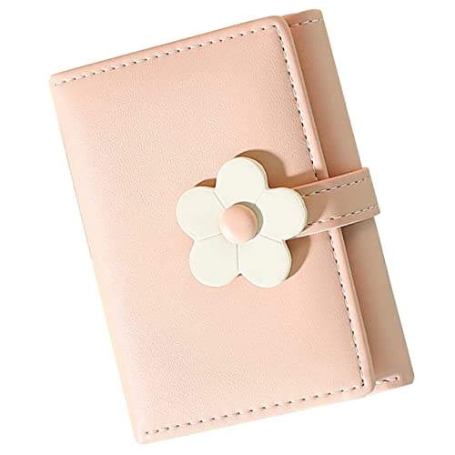 Homoyoyo Cute Floral Wallet for Girls Stylish Trifold Purse Id Window Compact Design for Students and Young Women for Travel and Everyday Use